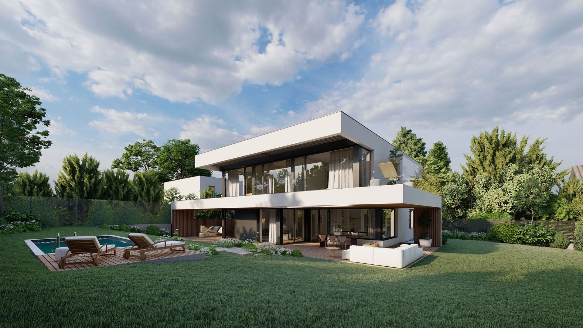 Moderne Villa mit Pool und großzügiger Terrasse