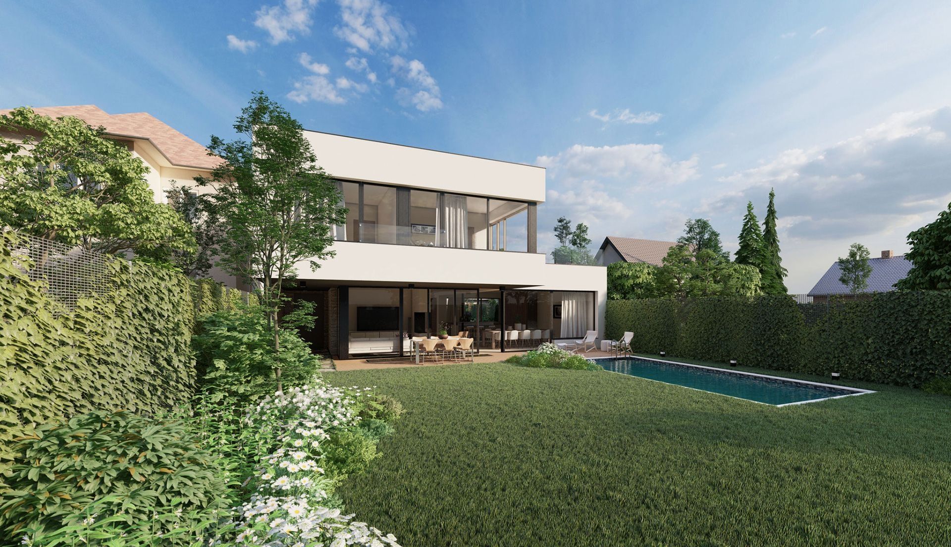 Moderne Villa mit Garten und Pool